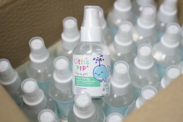 XỊT RỬA TAY KHÔ KHÁNG KHUẨN 99,9% CHO BÉ LITTLE PIP HAND SPRAY 90g - Thái Lan