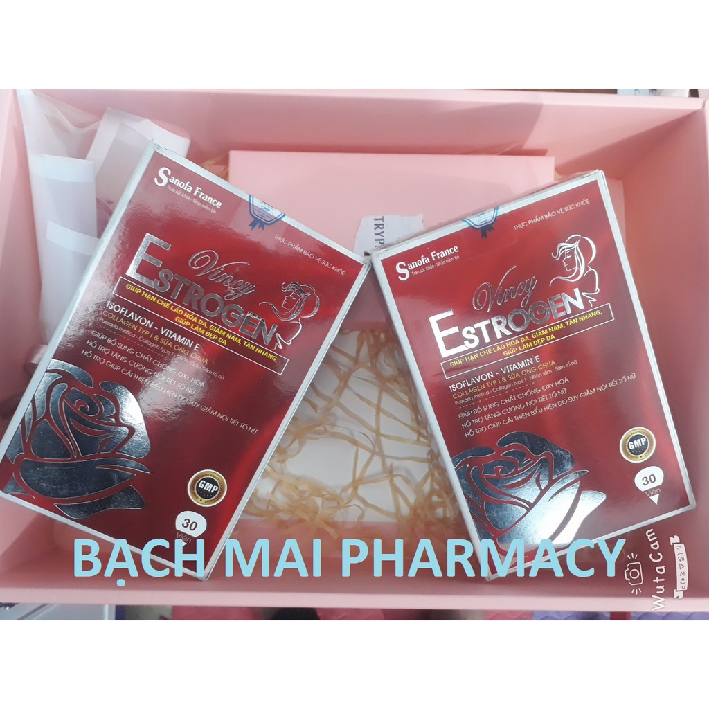 (CHÍNH HÃNG) Viên uống Vincy ESTROGEN, giúp hạn chế lão hóa da, giảm thâm, nám, tàn nhang và tăng cường nội tiết tố nữ | BigBuy360 - bigbuy360.vn