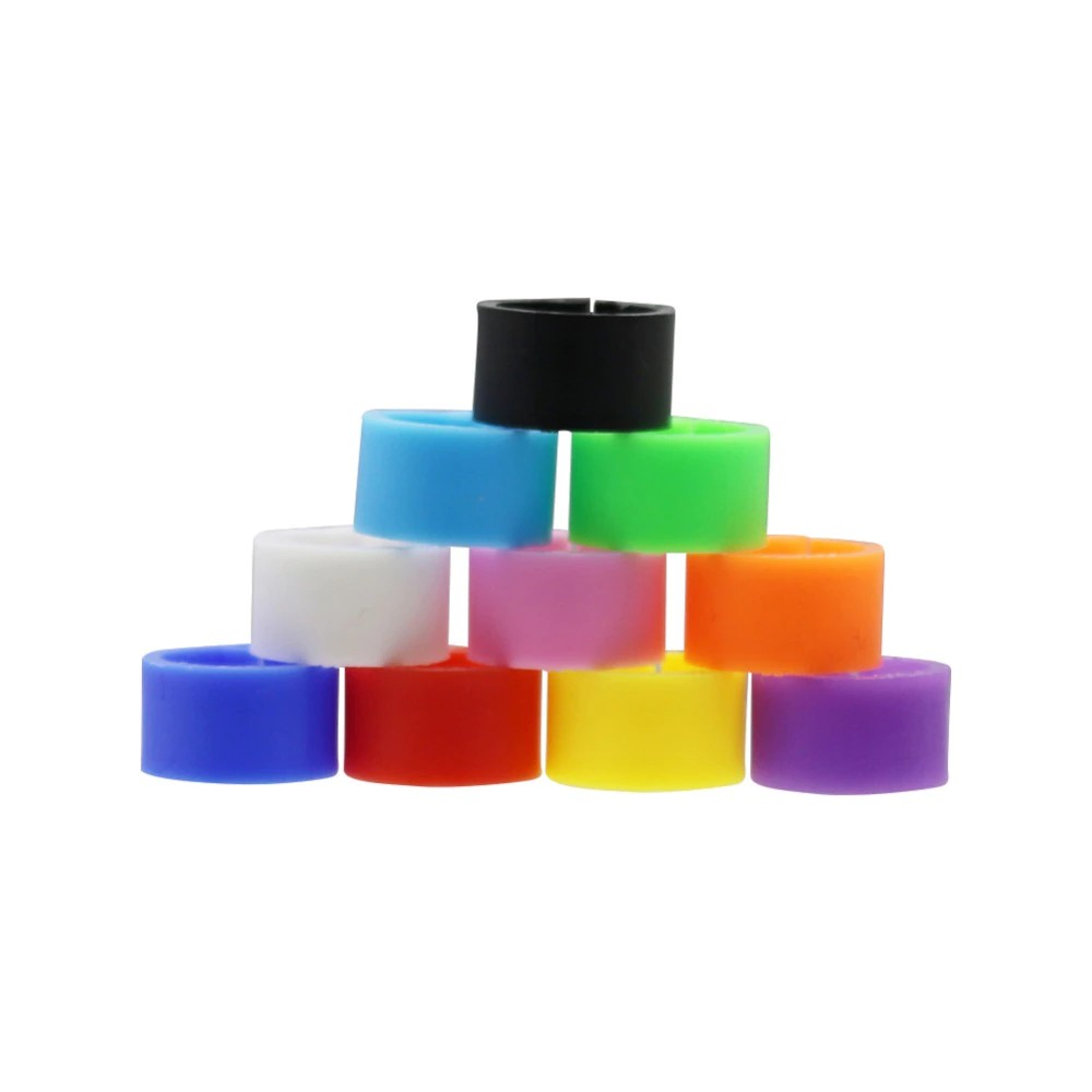 Set 100 Vòng Nhựa Kẹp Chân Chim 8Mm Rộng 7Mm Nhiều Màu Sắc