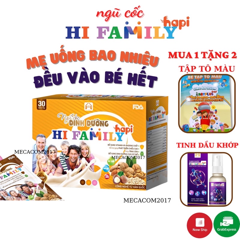 Ngũ Cốc Dinh Dưỡng Cho Mẹ Bầu và Sau Sinh Hi FAMILY- Giúp Sữa Đặc Hơn Dinh Dưỡng Nhiều Hơn ,Mẹ ăn Vô Con ,Bé Hấp Thu Tốt