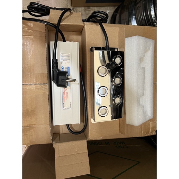 Bộ vỉ phun sương 6 mắt + nguồn chống ẩm 36v