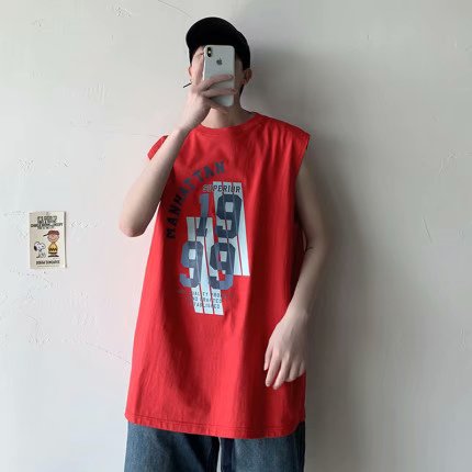 Áo Thun Nam Không Tay Phong Cách Hàn Quốc Với 5 Màu Lựa Chọn (M-5Xl)