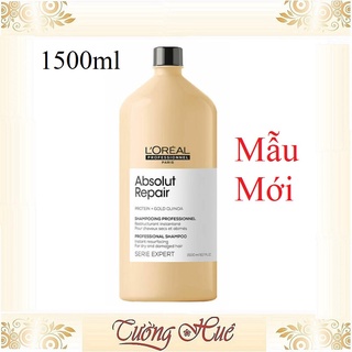 Dầu gội chăm sóc tóc hư tổn L'ORÉAL Serie Expert Lipidium Absolut Repair - 1500ml - Vàng