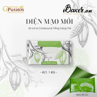 Socola Puratos Compound trắng dạng thỏi (socola tảng trắng)