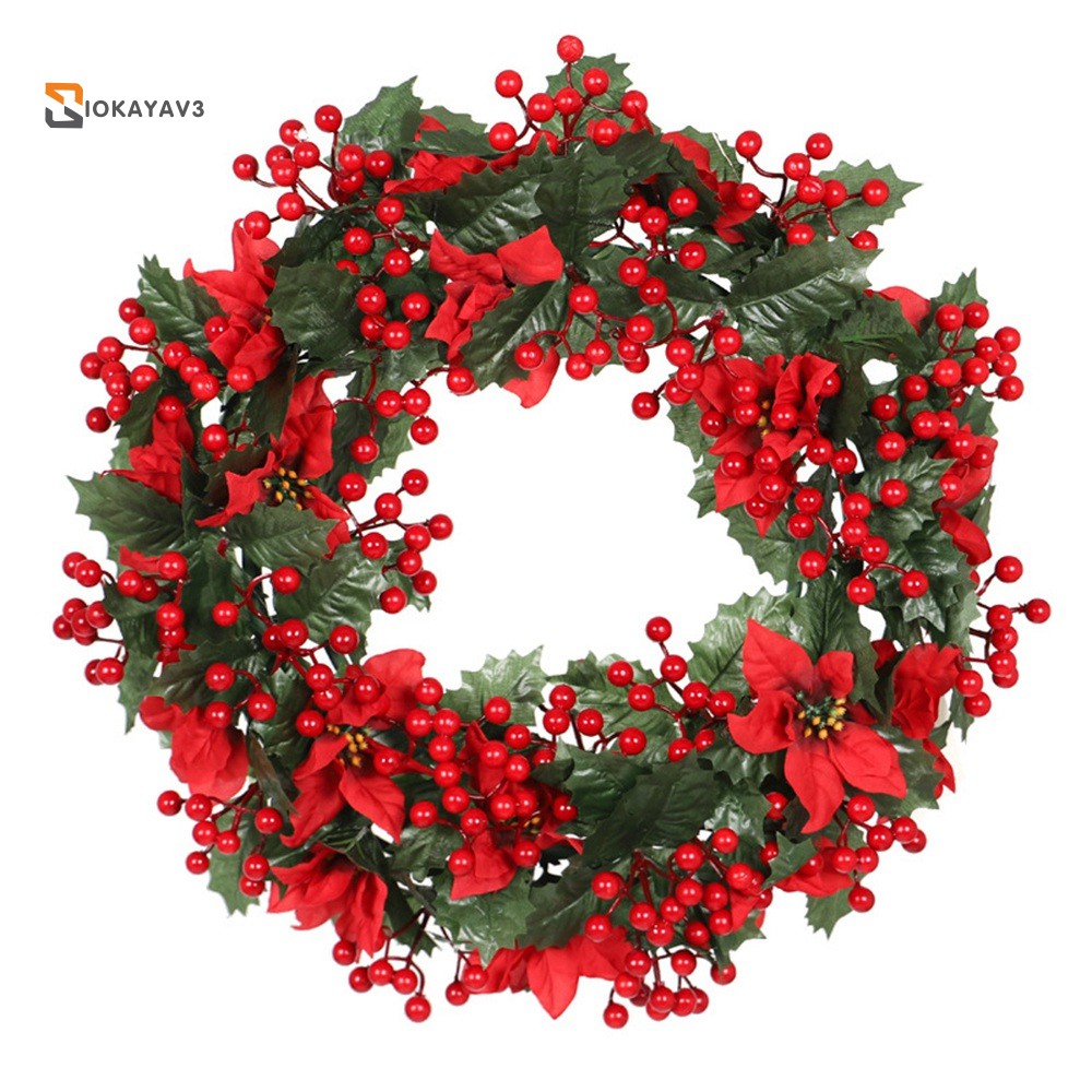 Vòng Hoa Treo Trang Trí Giáng Sinh