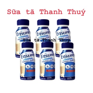 Sữa bột pha sẵn abbott ensure original hương vani - 6 chai x 237ml