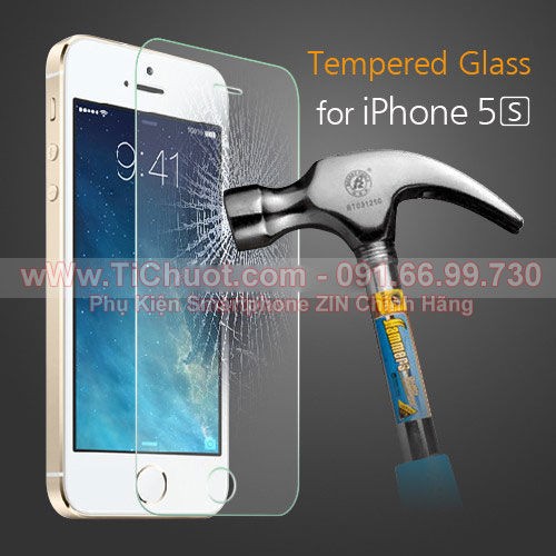 Kính CL iPhone 5/ 5s/ 5c/ 5 SE Cường Lực 2.5D