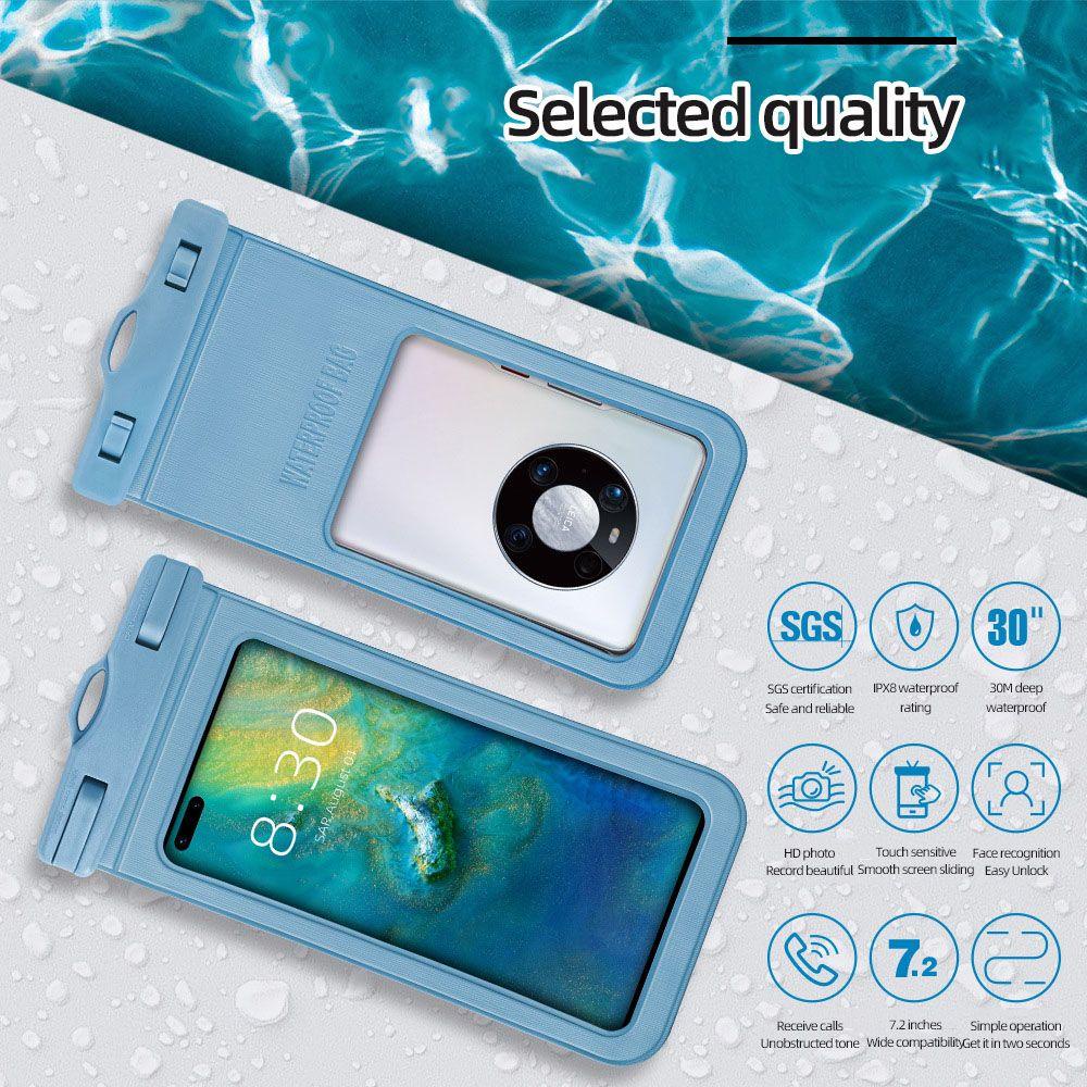 MALCOLM Túi Đựng Điện Thoại Chống Nước Màn Hình Cảm Ứng 7.2 inch