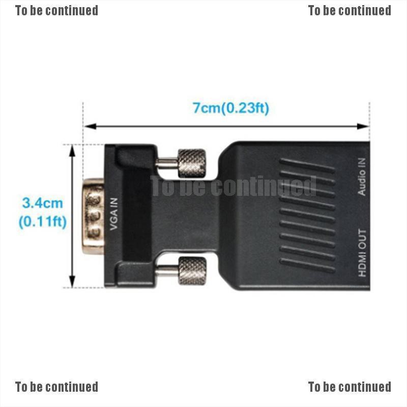 Đầu Chuyển Đổi 1080p Vga Sang Hdmi Kèm Cáp Âm Thanh Usb | BigBuy360 - bigbuy360.vn