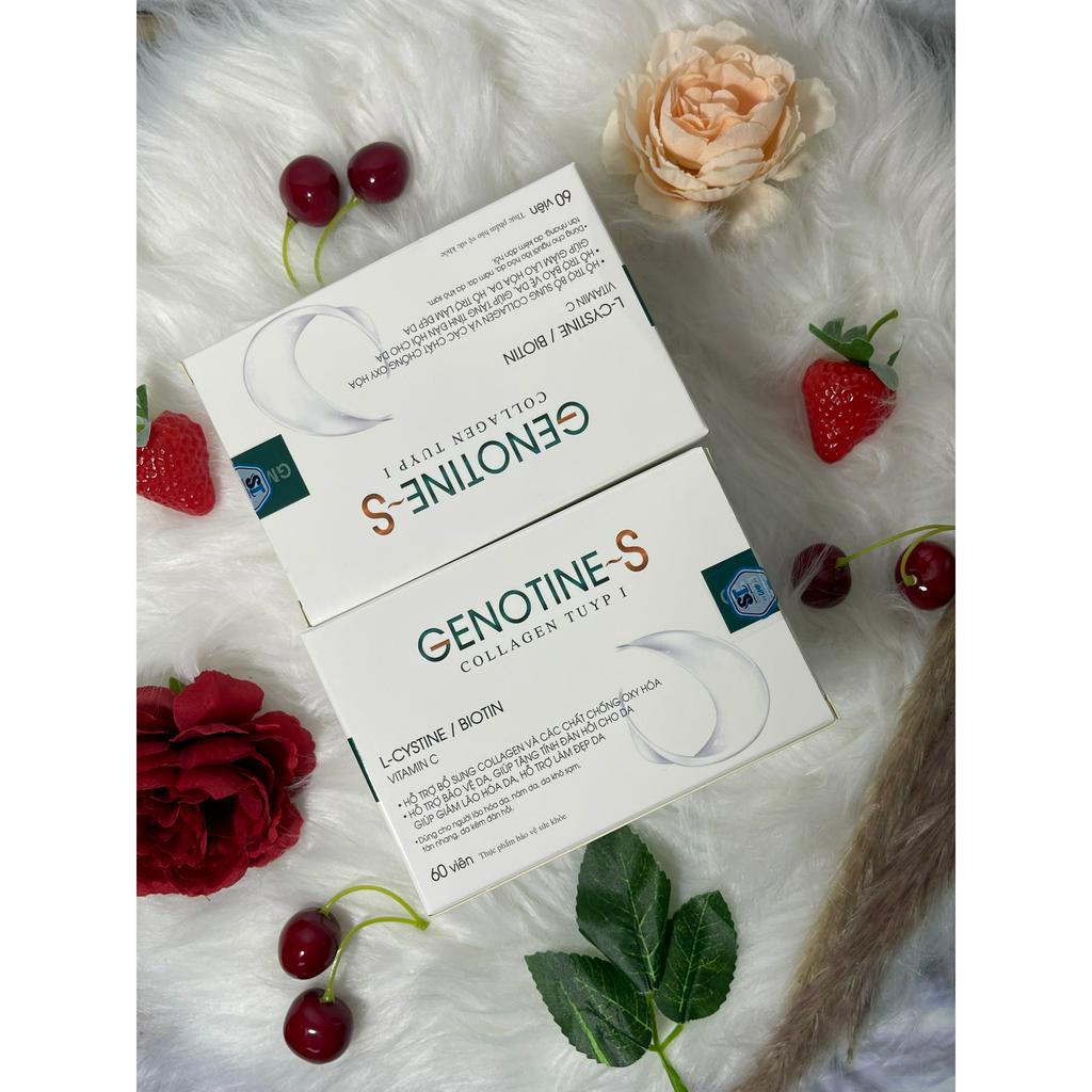 Viên Uống Đẹp Da Bổ Sung COLLAGEN, LCYSTIN GENOTINE - S Hộp 60Viên Hàng Chính Hãng