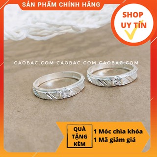 Nhẫn cặp bạc💝FREESHIP💝Giảm 5k nhập mã [NHAN CAP]💝Nhẫn cặp bạc Be With You