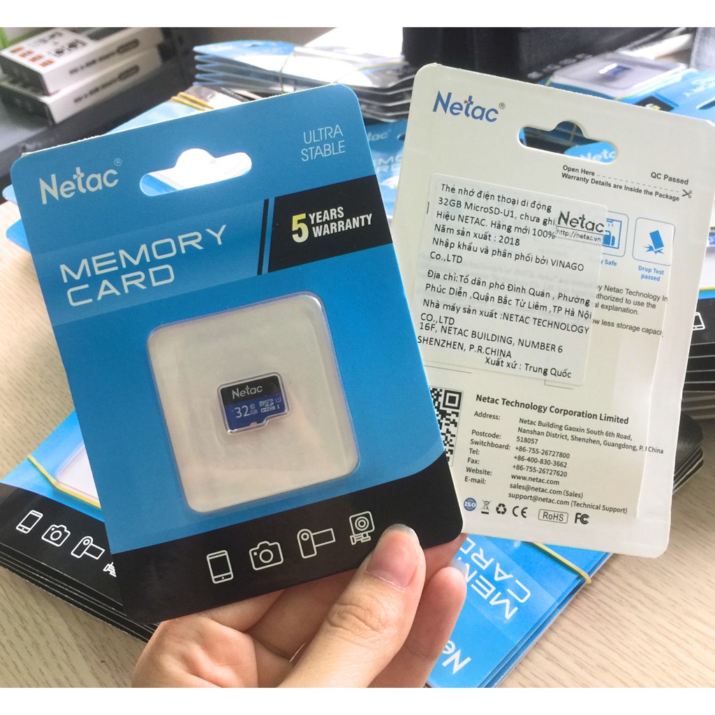 Thẻ Nhớ 32gb Netac Class 10 thẻ nhớ camera siêu tốc độ 80Mb/s