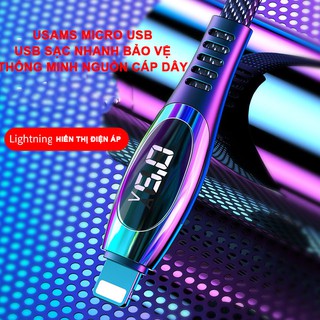Cáp sạc cho iphone xs max xr x 2a sạc nhanh cáp dữ liệu nylon dây bện dây cho iphone 8 7