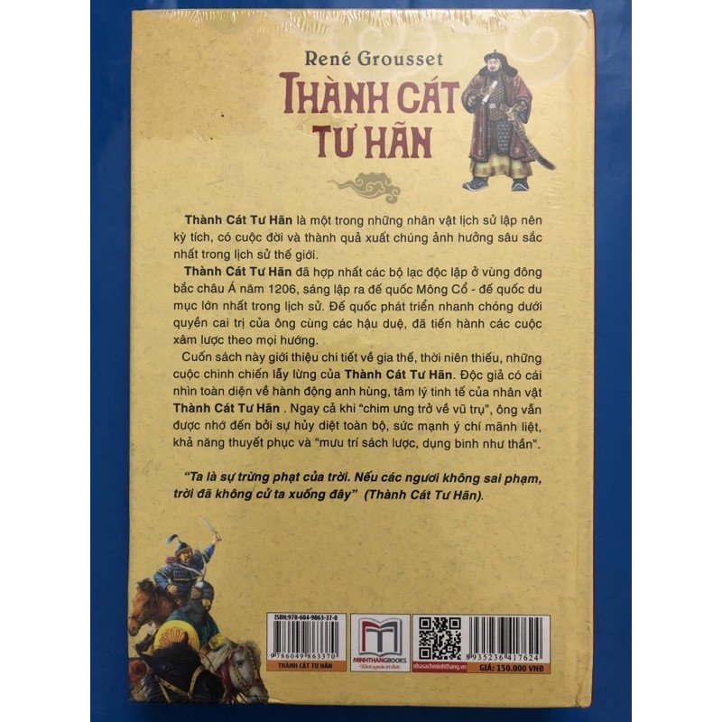 Sách - Thành Cát Tư Hãn ( Bìa cứng)