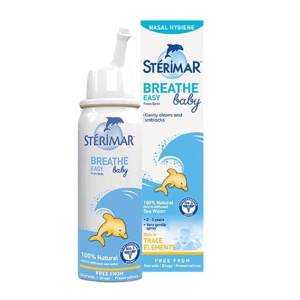 Xịt Mũi Muối Biển Sterimar Pháp từ 6 tháng đến người lớn