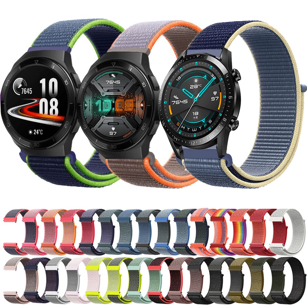 Dây Đeo Nylon 22mm Cho Đồng Hồ Thông Minh Huawei Watch GT 2 46mm GT 2E Samsung Galaxy S3