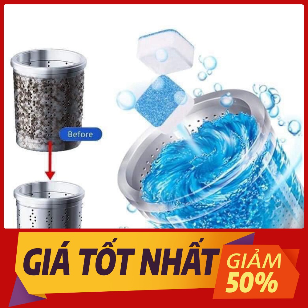 [Sale toàn shop] Hộp 12 viên tẩy lồng máy giặt