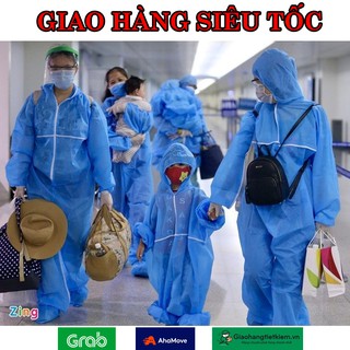 [Giao Siêu Tốc] SET 7 Món Đồ Bảo Hộ Y Tế (Áo, quần, nón, bao chân, kính, găng tay, khẩu trăng). SP như hình ảnh video.