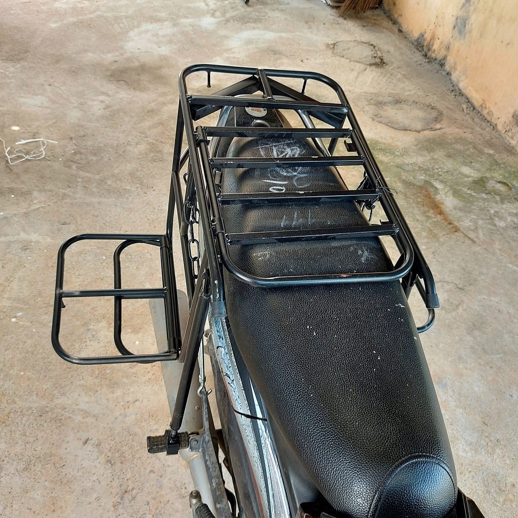 Giá chở hàng xe máy, baga chở hàng xe máy đa năng, kệ chở hàng xe máy ống thép D16 sơn tĩnh điện màu
