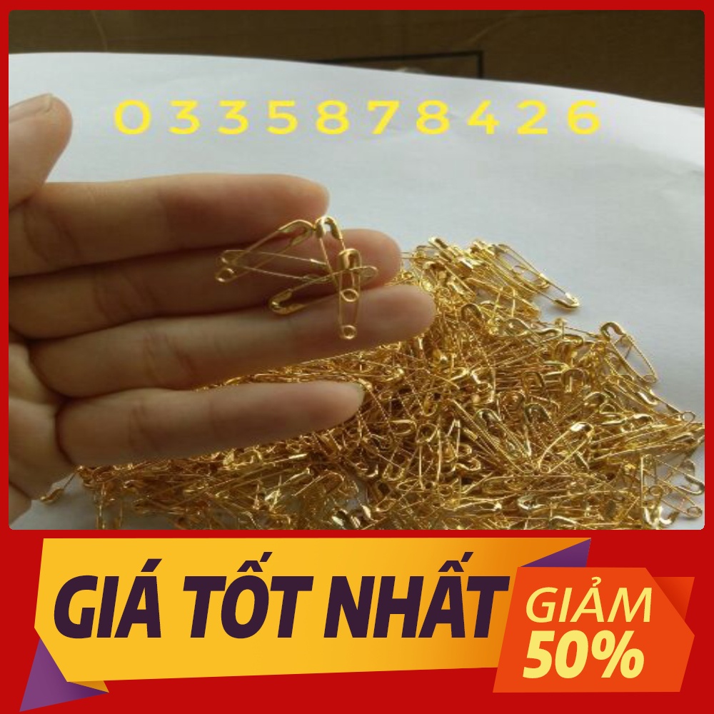 Kim tây nhỏ  mạ vàng,ghim băng gài áo,phụ kiện áo,ghim cài áo nam giá rẻ nhất thị trường