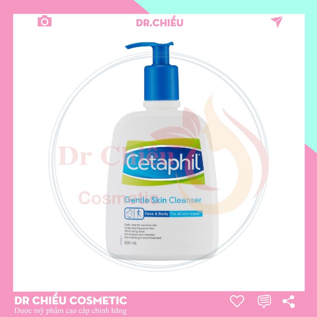 Sữa rửa mặt Cetaphil ⚜️CHÍNH HÃNG⚜️ Cetaphil Gentle Skin Cleanser 500ml