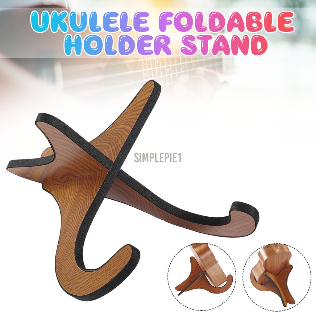 Giá Đỡ Đàn Ukulele / Violin Bằng Gỗ Có Thể Gấp Gọn Tiện Dụng