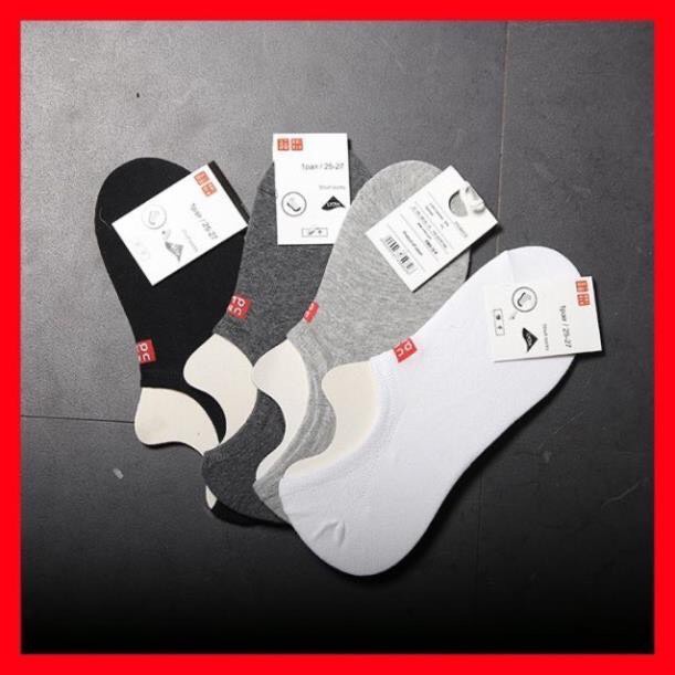 Combo 5 đôi tất (vớ) lười (mắt cá chân) cotton co giãn ti thông hơi thoáng khí loại 1- TẤT NAM-HÀNG XUẤT NHẬT-