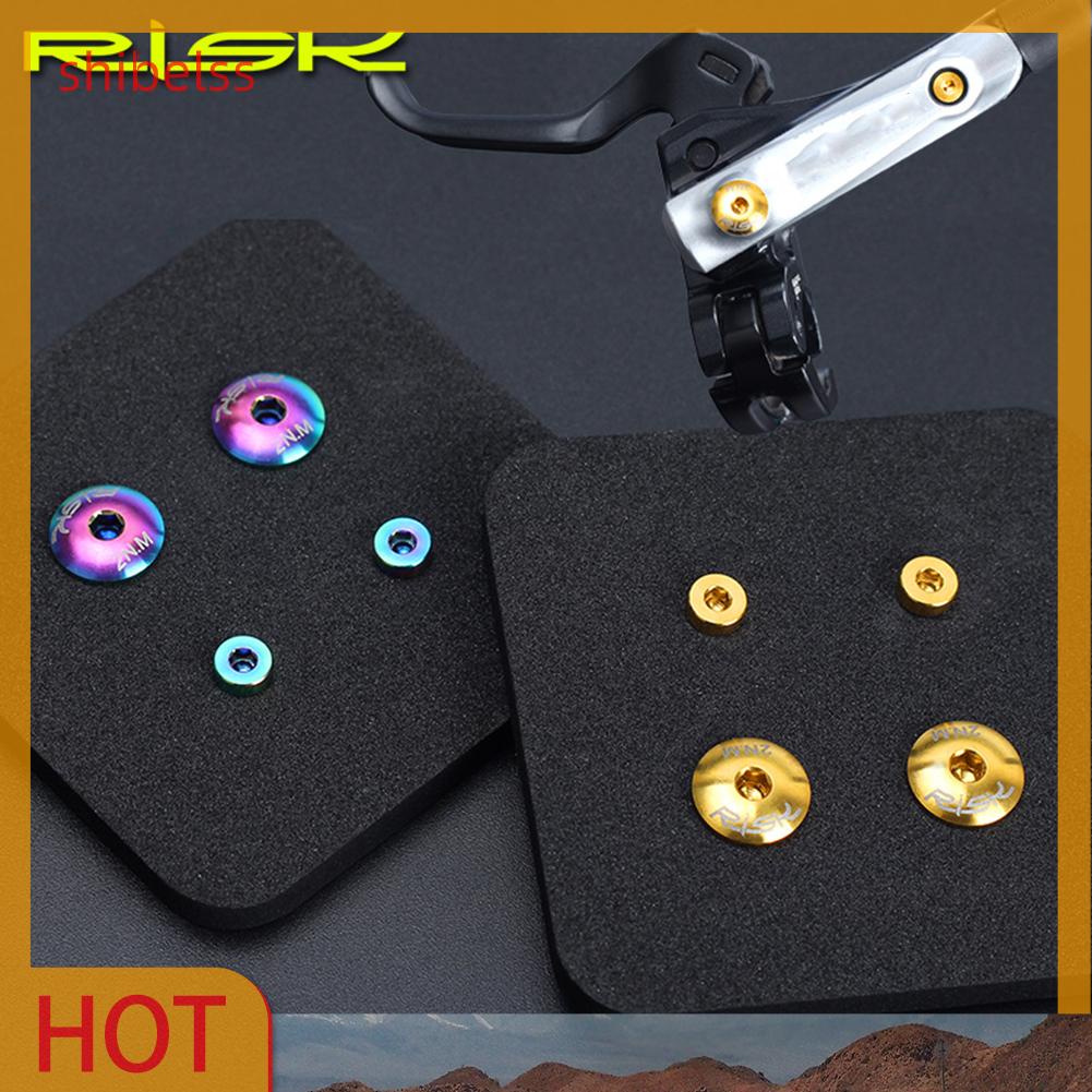 Ốc Vít Cố Định Đĩa Phanh Thủy Lực Bằng Titan Cho Xe Đạp SHIBEL RISK