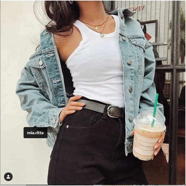 Áo 2 dây tanktop Mia Ritta bản to Mia Tank top Áo thun 3 lỗ màu trơn phong cách A1760 Feedback KH