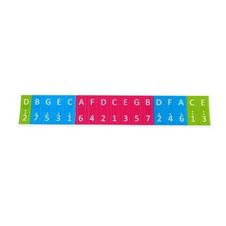 Giấy dán màu dán nốt cho đàn kalimba  KIMI - M17012