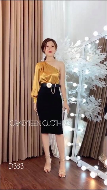 Nịt đầm có dây xích