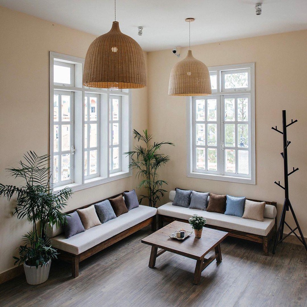 Dòng đơn sắc tối giản - Gối tựa lưng, gối sofa vuông vải gai trang trí, bền màu tới 5 năm minimalist 2 mặt | BigBuy360 - bigbuy360.vn