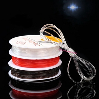 Cuộn dây thun Trắng Đen dây cước lụa xâu vòng 10 cuôn/Lốc