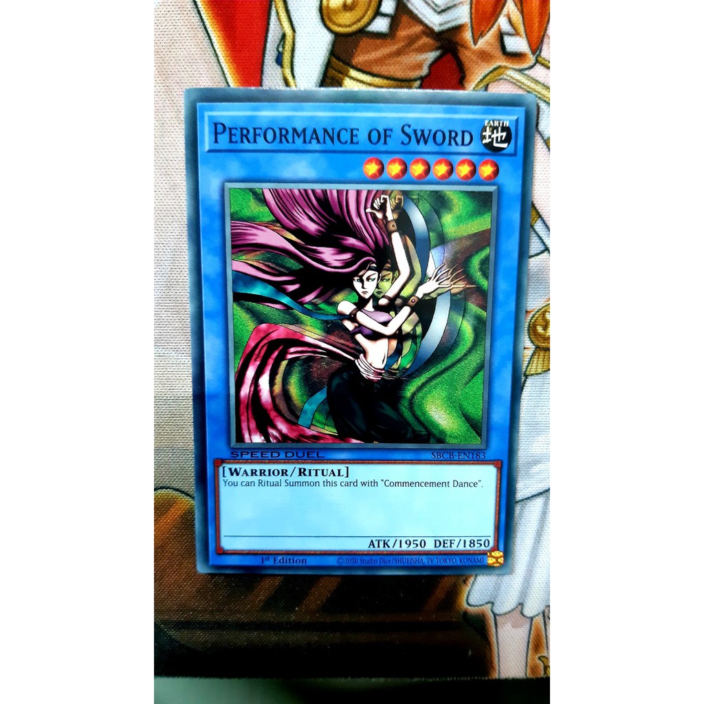 THẺ BÀI YUGIOH MONSTER -Performance of Sword - SBCB-EN183 - Common 1st