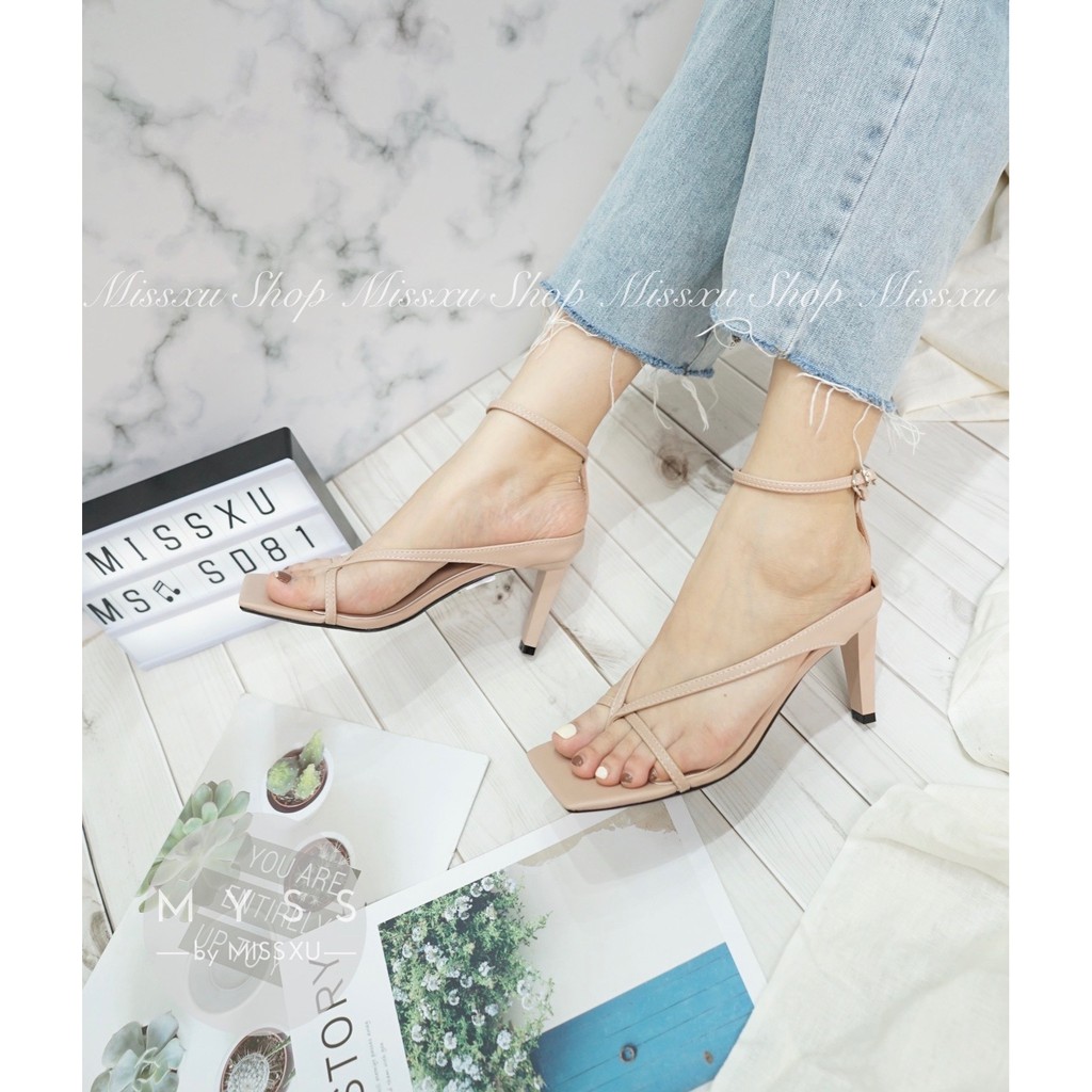 Giày sandal nữ kẹp xỏ ngón 7cm thời trang MYSS - SD81