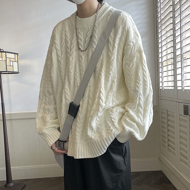Áo Sweater Chui Đầu Dáng Rộng Kiểu Retro Thời Trang Mùa Thu 2022 Cho Nam
