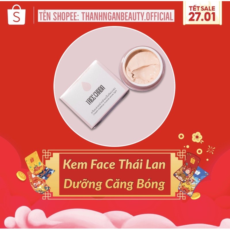 [DƯỠNG DA] KEM FACE TREE CHADA CREAM 🇹🇭[Thailand Chính Hãng] Kem MakeUp Treechada, Tree Chada Chính Hãng | BigBuy360 - bigbuy360.vn