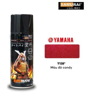 Sơn samurai kurobushi yamaha màu đỏ rực/candy