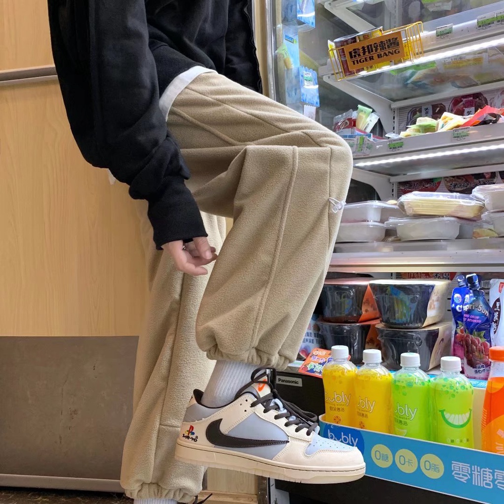 thời trang  bigsize bôngQuần Dài Ống Rộng In Chữ Phong Cách Hàn Quốc Thời Trang Cho Nam unisex simple jean Hàn Quốc