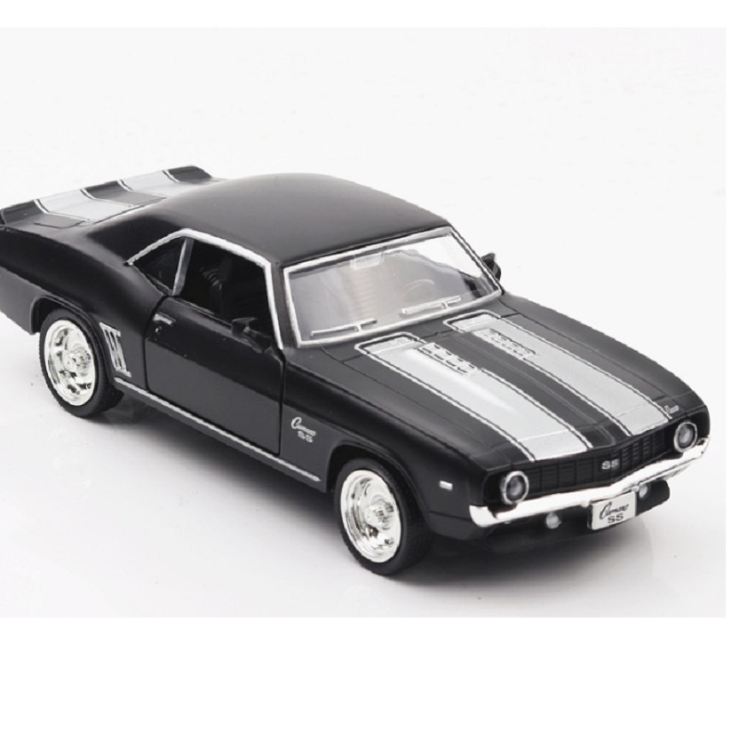 Xe ô tô Chevrolet Camaro 1969 RMZ city bằng sắt chạy cót mô hình tỉ lệ 1:36 đồ chơi trẻ em
