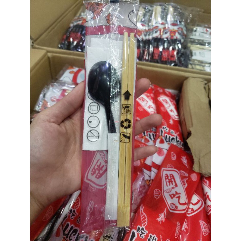 Set 100 bộ đũa muỗng take away