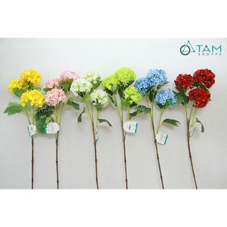 Cành hoa Cẩm tú cầu giả 80cm số 78 TAN