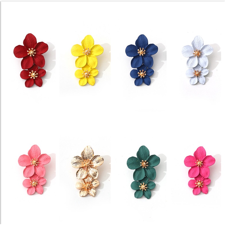 1 Đôi Bông Tai Hình Hoa Thanh Lịch Dành Cho Nữ