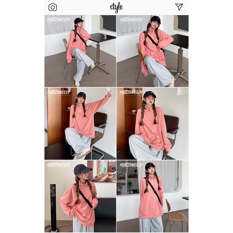 Áo nỉ polo Nelly unisex mẫu mới 2022