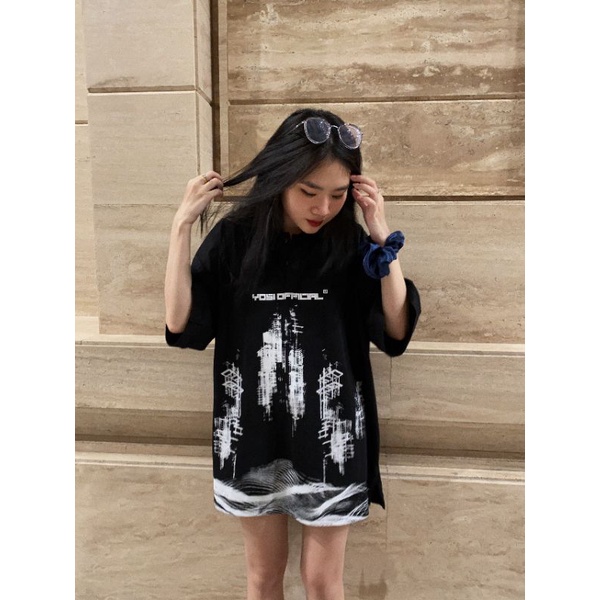 YOSICLUB ÁO SKET POLO OVERSIZE