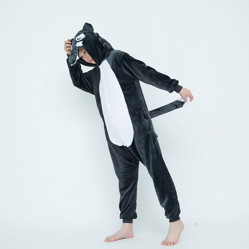 Bộ Quần Áo Ngủ Liền Cho Bé Hình Con Sói