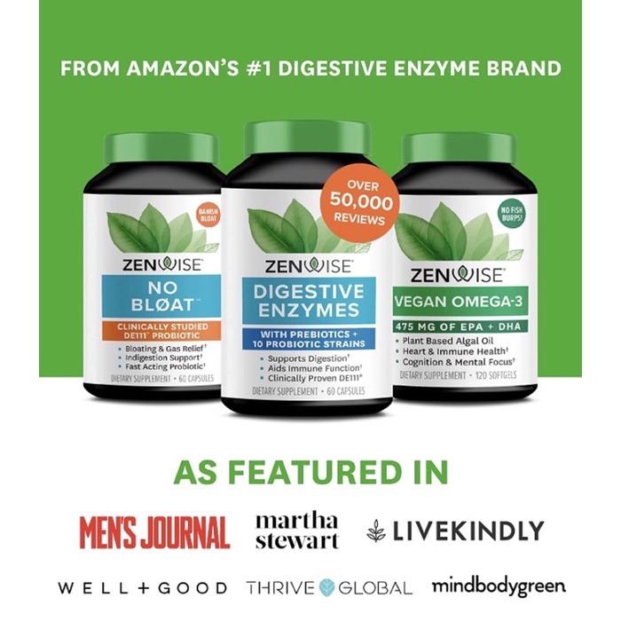 Viên trà xanh liều cao Non GMO Green Tea Extract EGCG Zenwise 120 viên USA