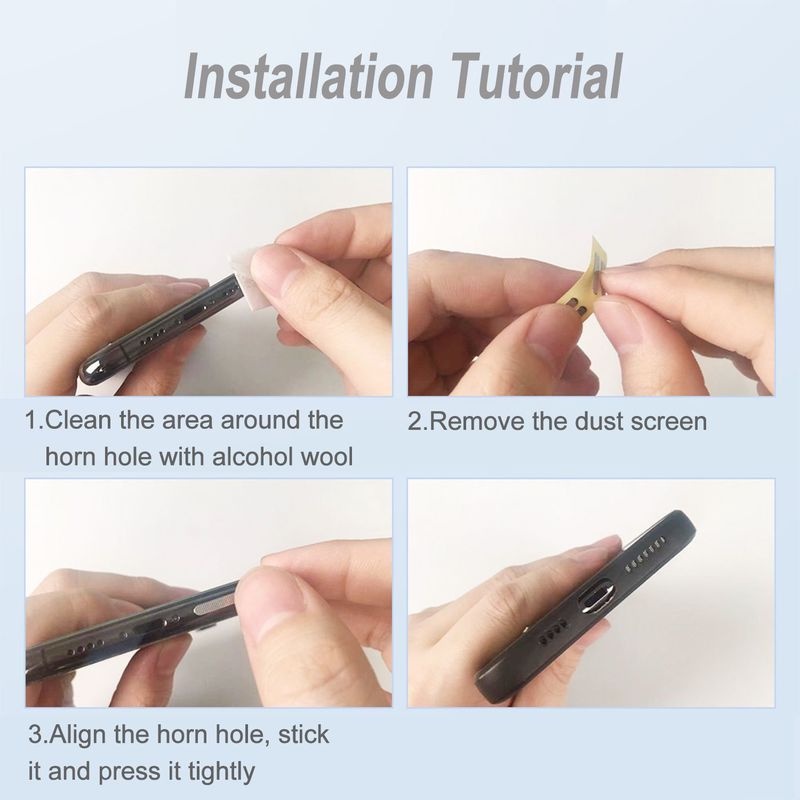 Bộ 4 Miếng Dán Lưới Kim Loại Chống Bụi Chống Nước Thông Dụng Bảo Vệ Cho Loa IPad 11 &quot;12.9&quot; Air4 10.9 &quot;