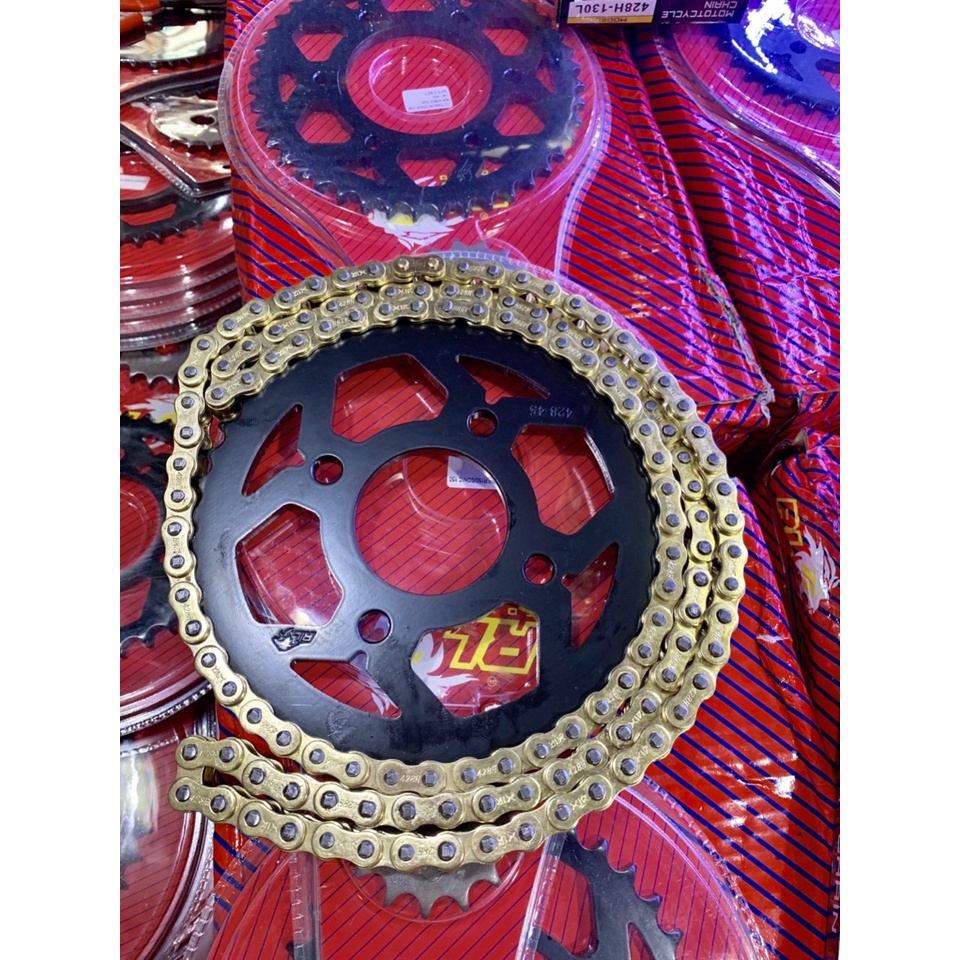 Nhông sên dĩa NSD redleo gắn ex150, winner, sirius, wave, ex135, raider, satria, drem...full bộ