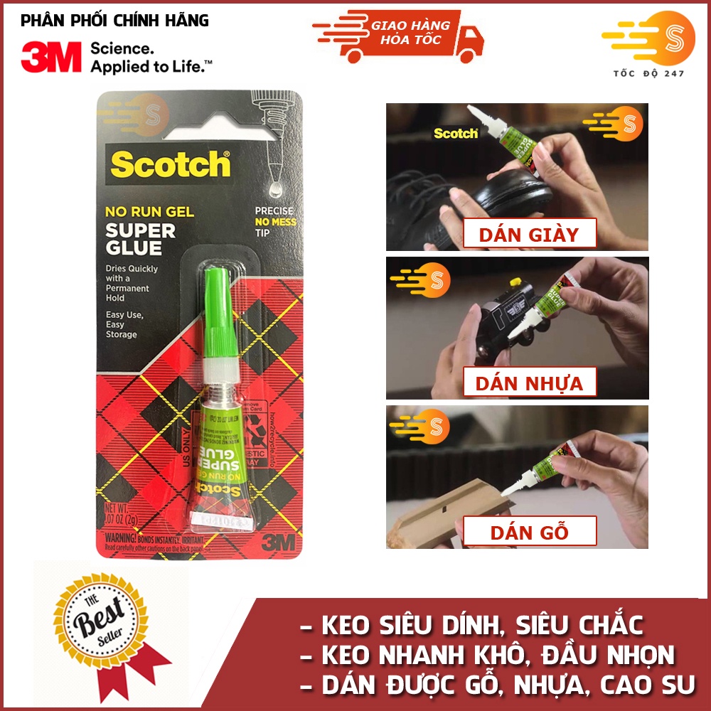 Keo dán giày, gỗ, nhựa đa năng siêu dính 3M Scotch AD113